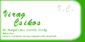 virag csikos business card