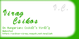 virag csikos business card